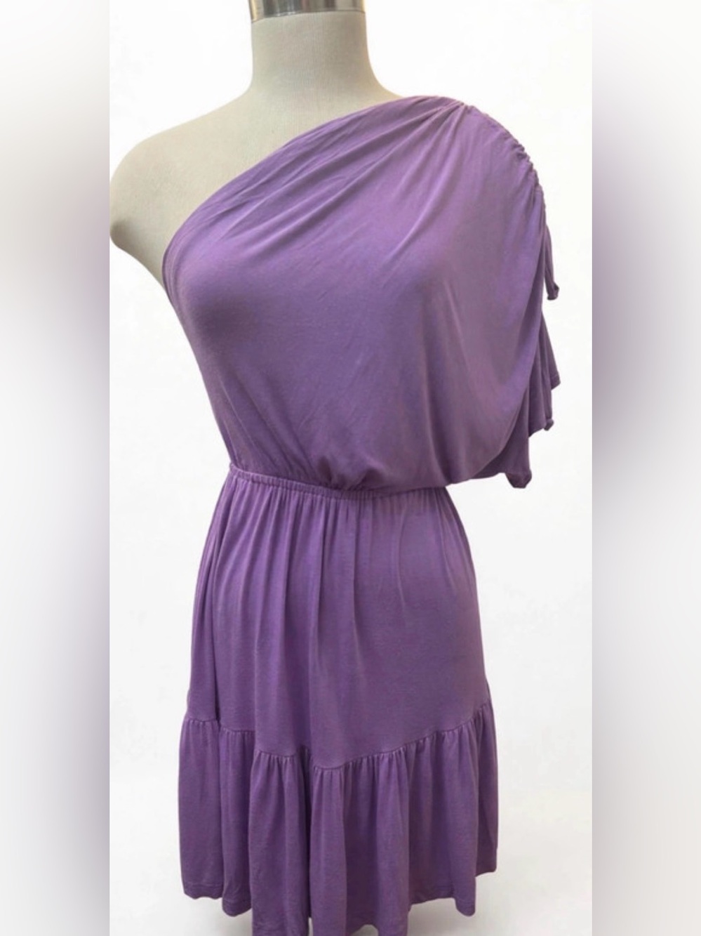 Arden B One-Shoulder Lavender Purple Dress